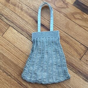 Old Navy Silver Beaded Hand Bag